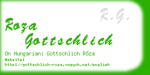 roza gottschlich business card